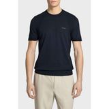 Boss Pamuklu Regular Fit Logolu Bisiklet Yaka T Shirt Erkek T Shirt 50558347 402 - Lacivert - 2XL