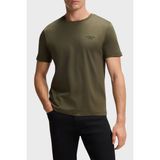 Boss Pamuklu Regular Fit Logolu Bisiklet Yaka T Shirt Erkek T Shirt 50562696 347 - Haki - XL