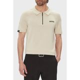 Boss Pamuklu Slim Fit Yarım Fermuarlı Polo Yaka T Shirt Erkek Polo Yaka T Shirt 50537146 284 - Bej - XL
