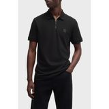 Boss Pamuklu Slim Fit Yarım Fermuarlı Polo Yaka T Shirt Erkek Polo Yaka T Shirt 50537507 001 - Siyah - 2XL