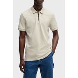 Boss Pamuklu Slim Fit Yarım Fermuarlı Polo Yaka T Shirt Erkek Polo Yaka T Shirt 50537507 271 - Gri