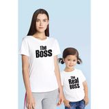 Boss Realboss Anne Kız & Oğul tişört (TEK ÜRÜN FİYATIDIR KOMBİN YAPMAK İÇİN 2 ADET SEPETE EKLEYİNİZ)