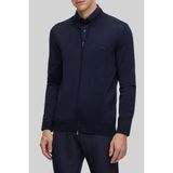 Boss Regular Fit Dik Yaka Erkek Hırka Lacivert - 2XL