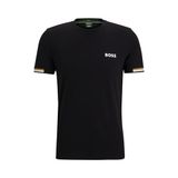 Boss Şeritli Regular Fit Bisiklet Yaka T Shirt Erkek T SHİRT 50506348 001