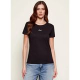 Boss Siyah Kadın Oversize Logo Baskılı T-Shirt 50554696
