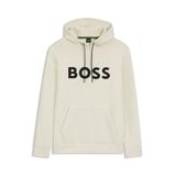 BOSS Soody Zone erkek sweatshirt, Açık Beyaz, S