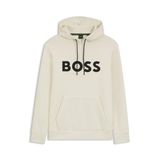 BOSS Soody Zone erkek sweatshirt, Açık Beyaz, XXL