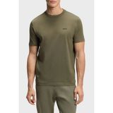 Boss Streç Pamuklu Regular Fit Bisiklet Yaka T Shirt Erkek T Shirt 50506373 257 - Haki - XL