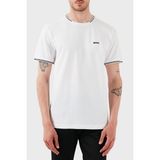 Boss Streç Pamuklu Regular Fit Bisiklet Yaka T Shirt Erkek T Shirt 50521245 100 - 2XL - Beyaz