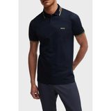 Boss Streç Pamuklu Slim Fit Düğmeli Polo Yaka T Shirt Erkek Polo Yaka T Shirt 50506193 401 - Lacivert - 3XL