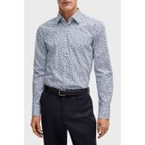Boss Streç Pamuklu Slim Fit Gömlek Erkek Gömlek 50512664 410 - Lacivert - 40