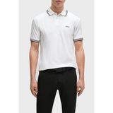 Boss Streç Pamuklu Slim Fit Polo Yaka T Shirt Erkek Polo Yaka T Shirt 50506193 100 - 2XL - Beyaz