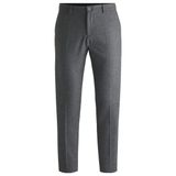 BOSS Streç Yün Karışımlı Slim Fit Dar Paça Kumaş Pantolon, 46, 50530644 042, GRİ, Erkek