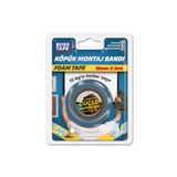 Boss Tape 15 KG Çift Taraflı Köpük Montaj Bandı En:19mm Boy:2mt
