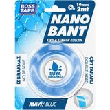 Boss Tape 2 Metre Çok Güçlü Çift Taraflı Nano Bant Mavi