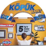BOSS TAPE 2749 ÇİFT TARAFLI KÖPÜK BANT 48mmx10m (HAFİF AĞIRLIK 5kg)