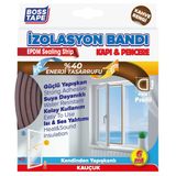 Boss Tape Boss Kapı Pencere İzolasyon Fitili Bandı Kahverengi (6'Li Paket)