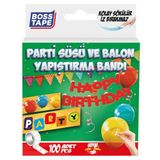 Boss Tape Bt-05017 Parti Süsü Balon Yapıştırma Bandı 100 Lü