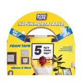 Boss Tape Çift Tarafli Köpük Aksesuar Montaj Bandi 5 kg, 48 mm x 10 Metre Boyut