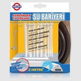 Boss Tape Duş, Kapı Eşiği, Mutfak Tezgahı Etrafı Su Kesici Bariyer Siyah - 2 Metre - 2mt