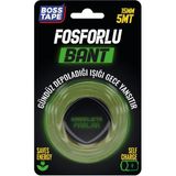 Boss Tape Gece Parlayan Fosforlu Bant 15mm En: 5mt Uzunlukla Dayanıklı Özellikte