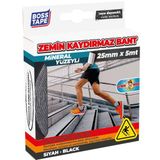 Boss Tape İç Ve Dış Mekan Kaydırmaz Bant Siyah 25 Mm X 5 Metre