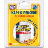 Boss Tape Kapı Altı Rüzgar Böcek Toz Soğuk Önleyici Yalıtım Bandı En:35mm Boy:2,5m 3M Marka Yapıştırıcı - 1 Adet