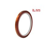 Boss Tape Yanmaz Kapton Bandı, 260 Dereceye Dayanıklı Termal Bant En:6mm Boy:33mt