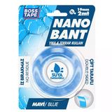 Boss Tape Yeni Mavi Nano Bant Magic Tape (Blister) Asma Montaj Bandı 19 Mm X 2 Metre Bt-01032
