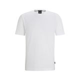 BOSS Thompson Erkek Bisiklet Yaka T-shirt, Kısa Kollu, Beyaz, S Beden