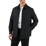 Boss Yün Karışımlı Relaxed Fit Fermuarlı Çizgili Ceket Erkek CEKET 50536787 030
