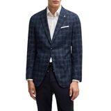 Boss Yün Karışımlı Slim Fit Mono Yaka Kareli Klasik Ceket Erkek CEKET 50535057 404