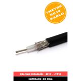 bossandmuse 1 Metre RG 58 C/U 50 Ohm Koaksiyel Kablo - Anten Kablosu