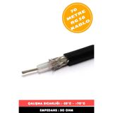 bossandmuse 70 Metre RG 58 C/U 50 Ohm Koaksiyel Kablo - Anten Kablosu