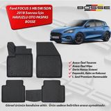 Bosse Ford Focus 5 Paspas Hb Araca Özel 2018 Sonrası 3D Havuzlu Oto Paspas - Siyah