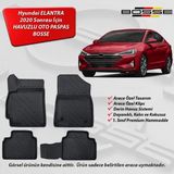 Bosse Hyundai Elantra Paspas Araca Özel 2019 - 2021 3D Havuzlu Oto Paspas - Siyah