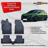 BOSSE Peugeot 308 Paspas Araca Özel 2022 2024 3D Havuzlu Oto Paspas - Siyah