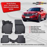 BOSSE Skoda Kodiaq Paspas Araca Özel 2016 2023 BOSSE 3D Havuzlu Oto Paspas - Siyah