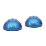Bosu 16,5 cm çap, üniseks, dinamik 2 taraflı ev egzersiz denge topu, güç ve esneklik için, mavi (2 adet)