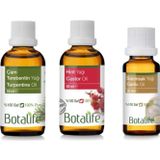 Botalife Çam Terebentin Yağı Hint Yağı Sarımsak Yağı Üçlü Set