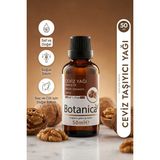 Botanica %100 Saf Ceviz Yağı Soğuk Sıkım Omega 3 Beyin Destekleyici Doğal Bitkisel Gıda Uyumlu 50 ml