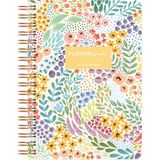 Botanical Çizgili Sarı Spiralli Defter - Standart