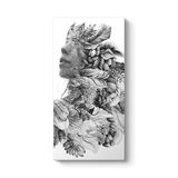Botanik Kadın Tablosu 30 x 60