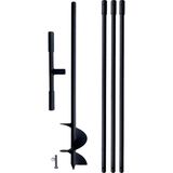 Botanik Ticaret Mert Metal Su Sondaj Kuyu Açma Toprak Burgu Makinesi 4 mt Boy 15 cm Çap