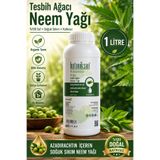 botaniksan Neem Yağı 1 Litre (Tesbih Ağacı Yağı) Soğuk Sıkım %100 Saf Katkısız Organik Tarım, Bitki, Cilt ve Saç Bakımı İçin