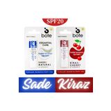 Bote Dudak Bakım Kremi Kiraz 5gr + Sade Renksiz 5gr - SPF20 Koruyucu Yoğun Nemlendirici Etki