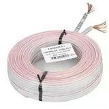 Botech 2X0.75mm Ccam 48 Tel Beyaz-Kırmızı Kodlu (1 Metre) Hoparlör Ses Kablosu