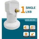 Botech BS-0001 Universal Tekli LNB 1'li Uzunlukta Yüksek Performans ve Kolay Kurulum