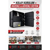 Botech Dvr Kabin Kilitli Güvenlik Kutusu – Abs Plastik Dvr Kayıt Cihazı Kabini 42X32X11 cm Kamera Sistemi