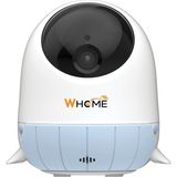 Botech Whome Yapay Zeka Destekli 360° Bebek Kamerası + Gece Görüşlü (Ninni Söyleyen, Uyku Raporu) - Beyaz - Mavi